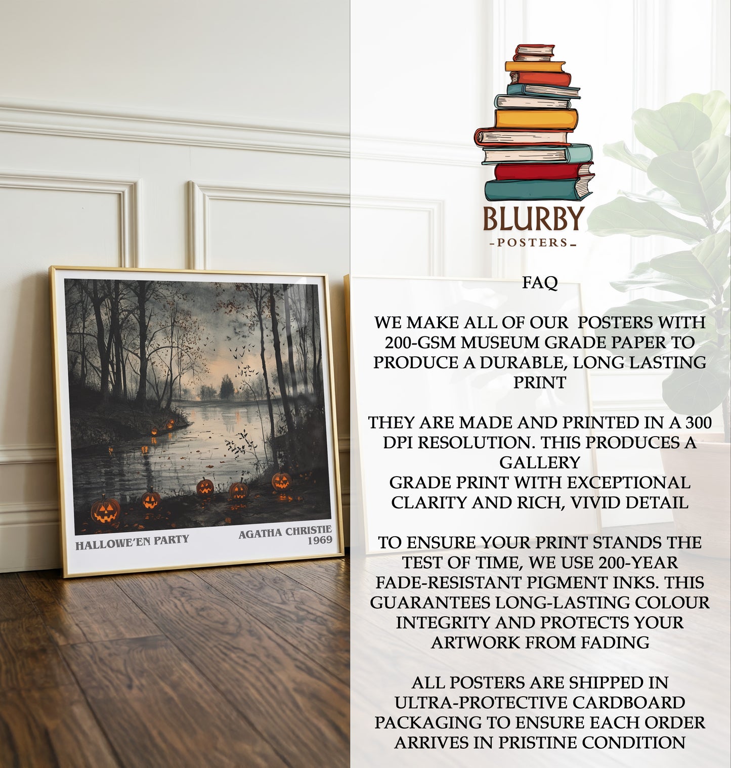 Hallowe'en Party Literary Art Print by Agatha Christie