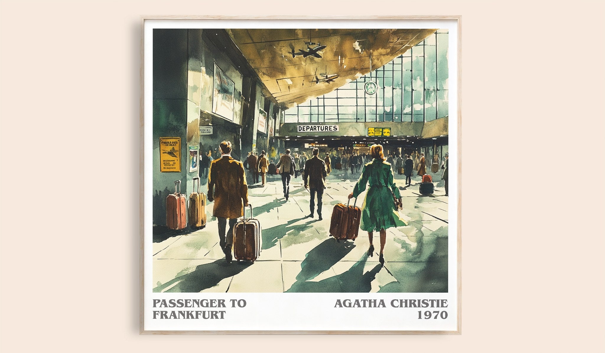 Passenger to Frankfurt Literary Art Print by Agatha Christie