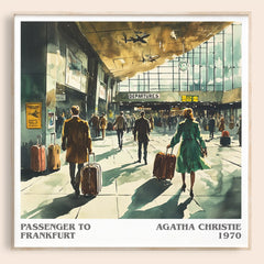Passenger to Frankfurt Literary Art Print by Agatha Christie