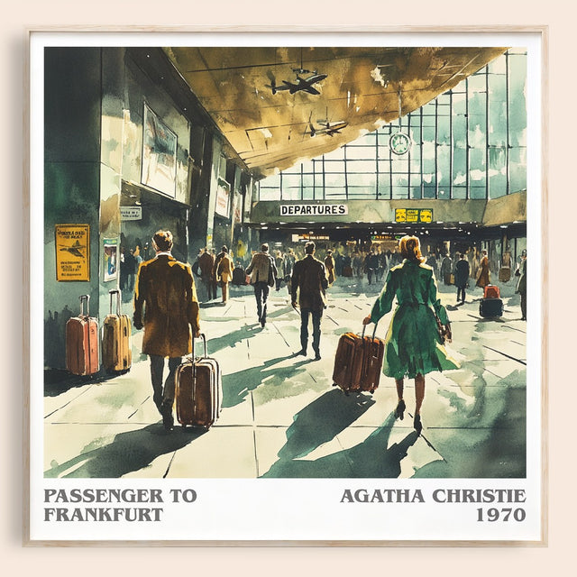 Passenger to Frankfurt Literary Art Print by Agatha Christie