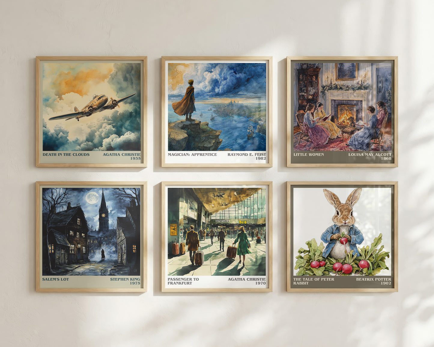Passenger to Frankfurt literary book poster framed on wall – thriller wall art