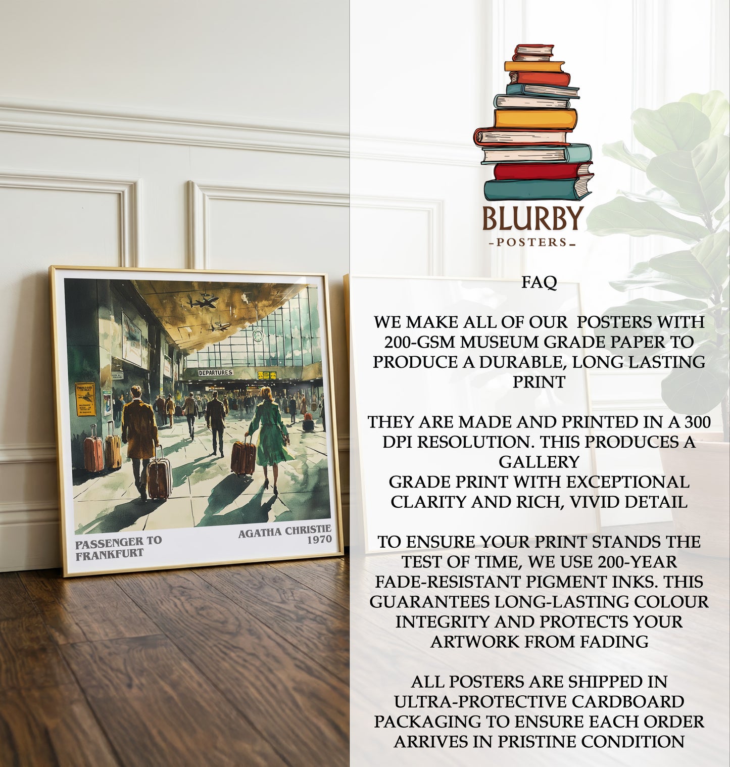 Passenger to Frankfurt Literary Art Print by Agatha Christie
