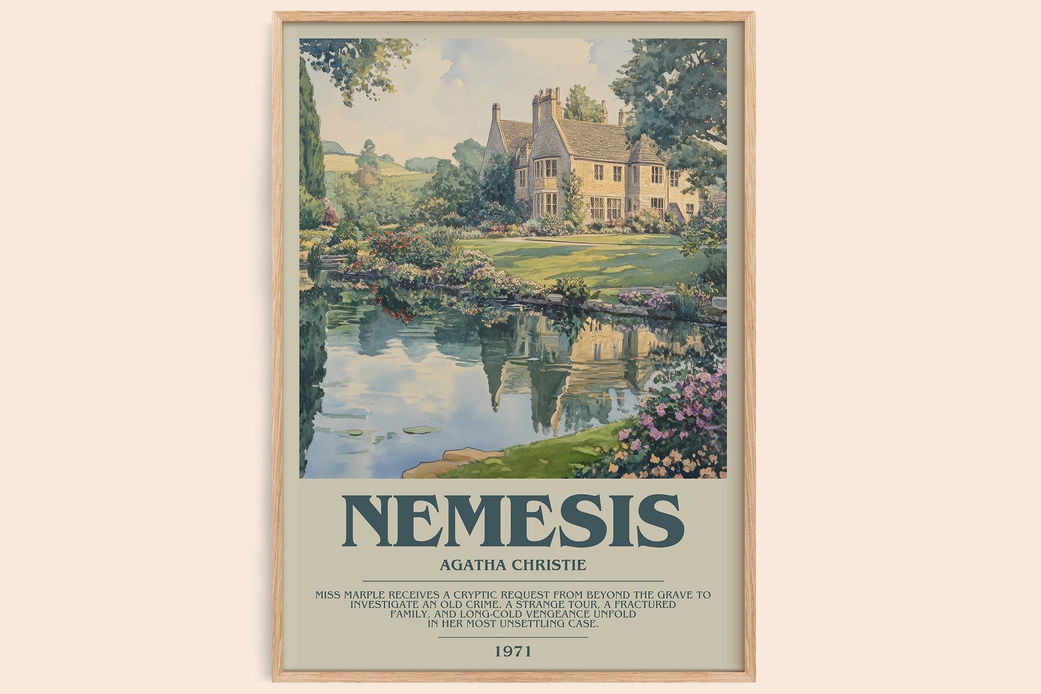 Nemesis Bookish Wall Art by Agatha Christie