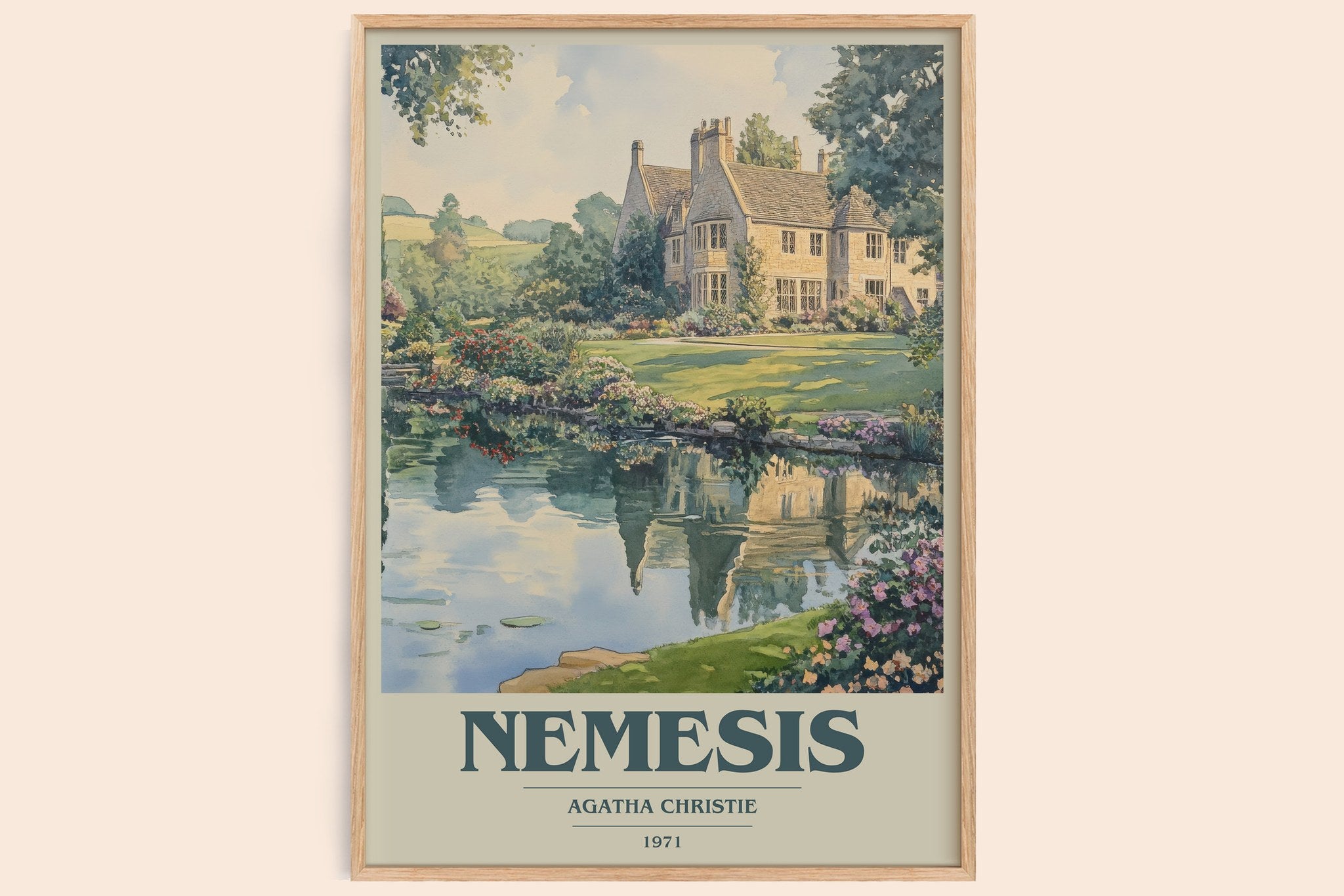 Nemesis Book Cover Poster by Agatha Christie