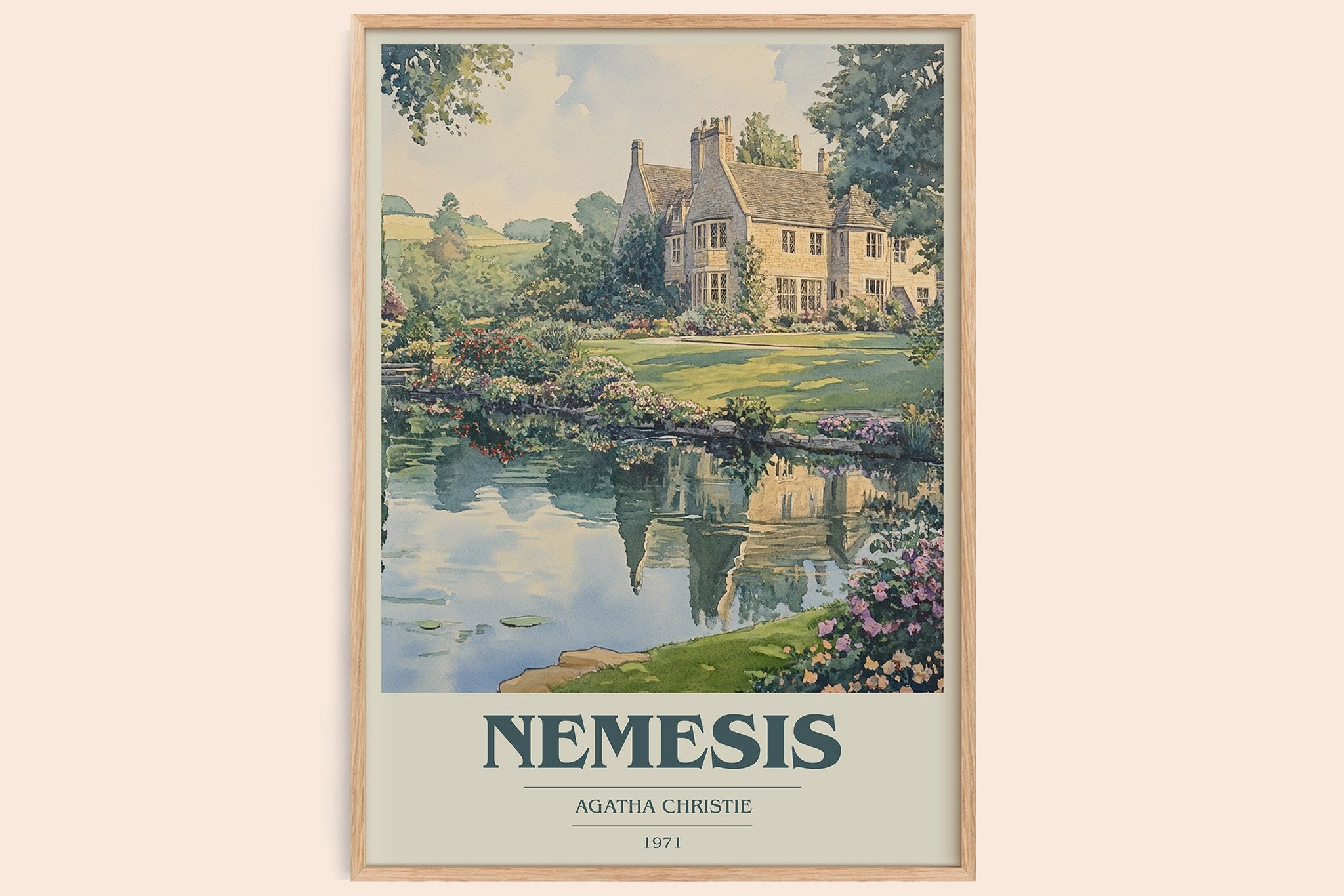 Nemesis Book Cover Poster by Agatha Christie