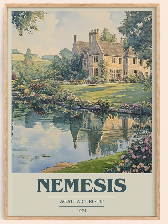 Nemesis Book Cover Poster by Agatha Christie