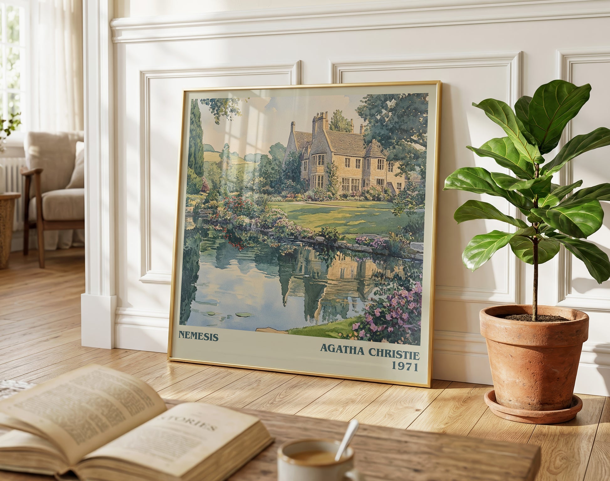 Nemesis literary poster paired in gallery wall – literary art prints