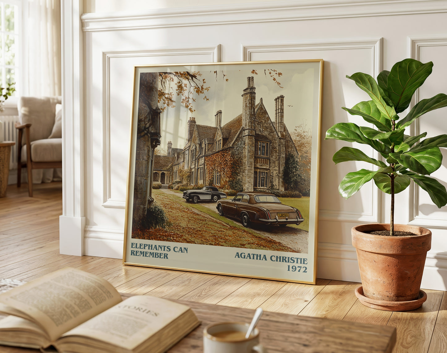 Elephants Can Remember literary poster paired in gallery wall – literary art prints