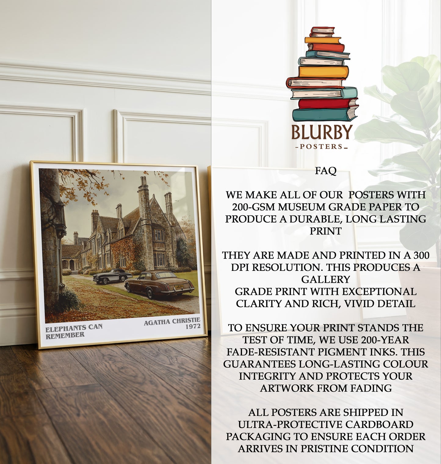 Elephants Can Remember Literary Art Print by AGATHA CHRISTIE