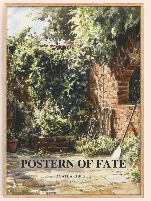 Postern Of Fate Book Watercolour Illustration by Agatha Christie