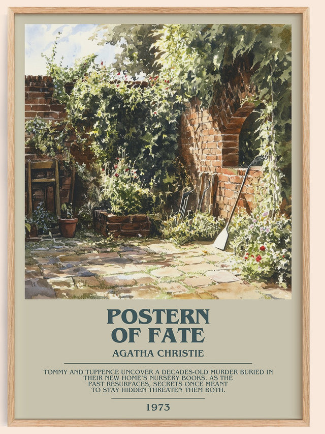 Postern of Fate Bookish Wall Art by Agatha Christie