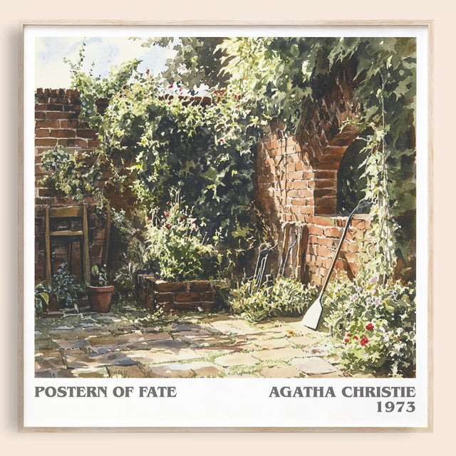 Postern of Fate Literary Art Print by Agatha Christie