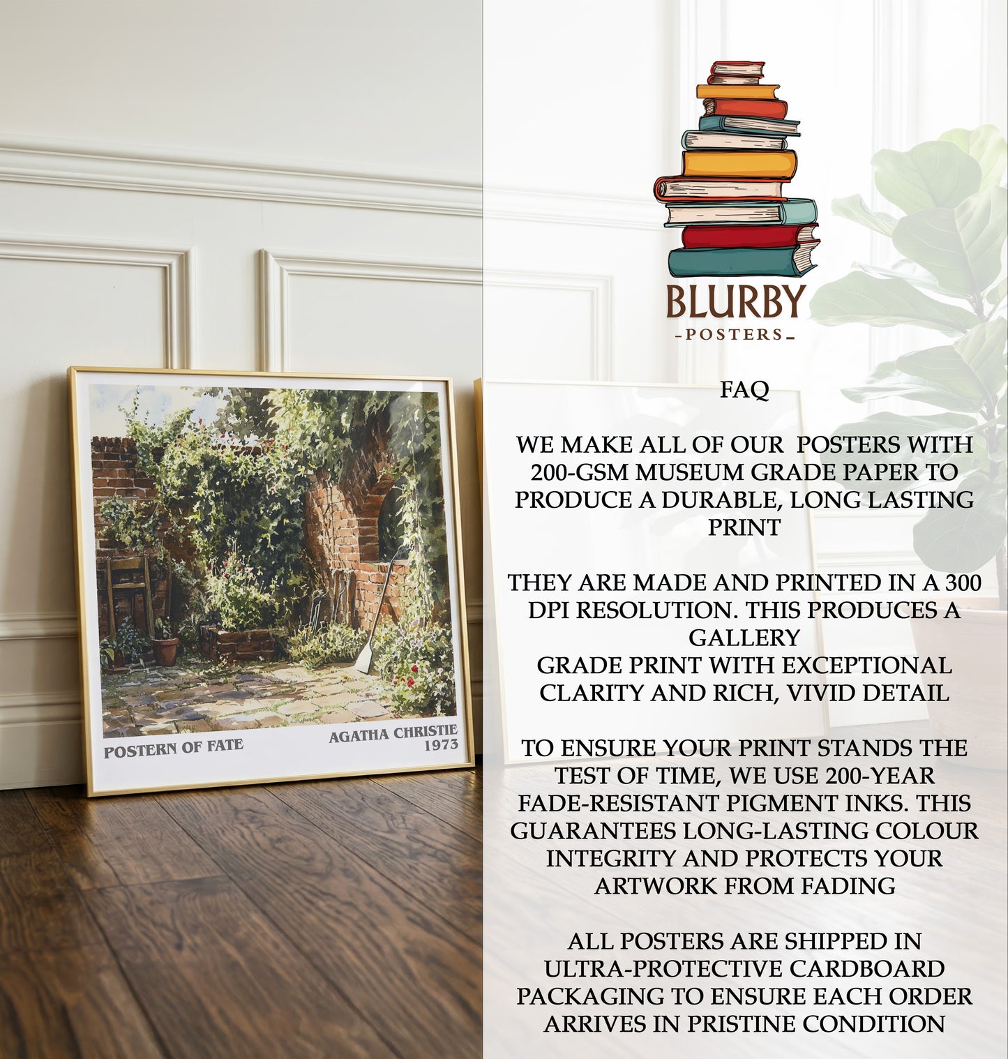 Postern of Fate Literary Art Print by Agatha Christie