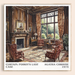 Curtain: Poirot's Last Case Literary Art Print by Agatha Christie
