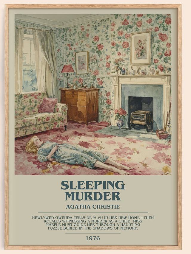 Sleeping Murder Bookish Wall Art by Agatha Christie