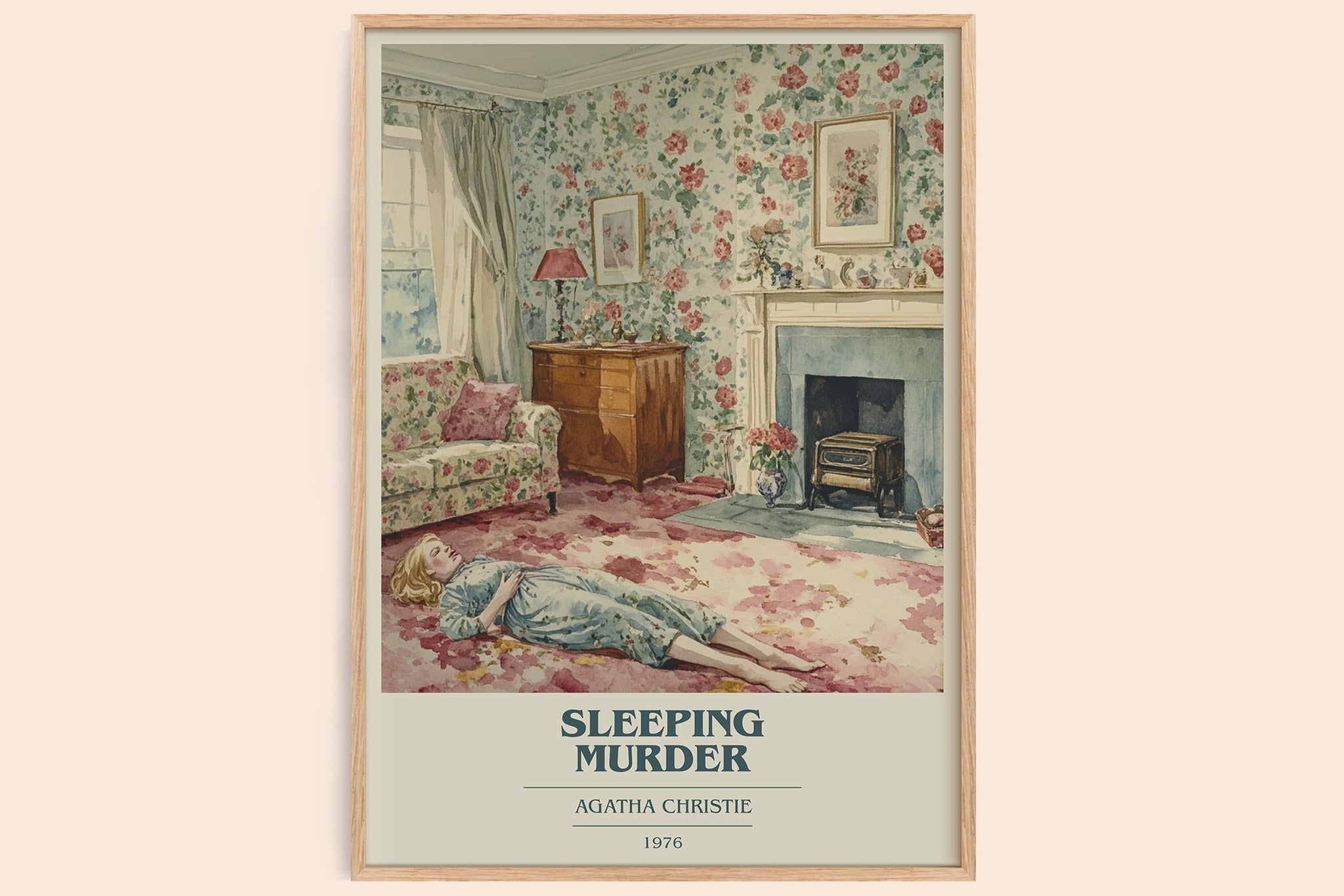 Sleeping Murder Book Cover Poster by Agatha Christie