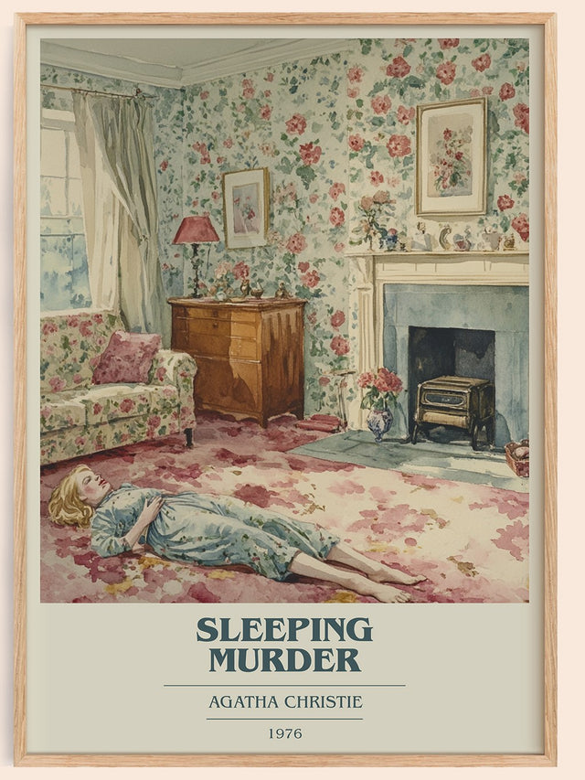 Sleeping Murder Book Cover Poster by Agatha Christie