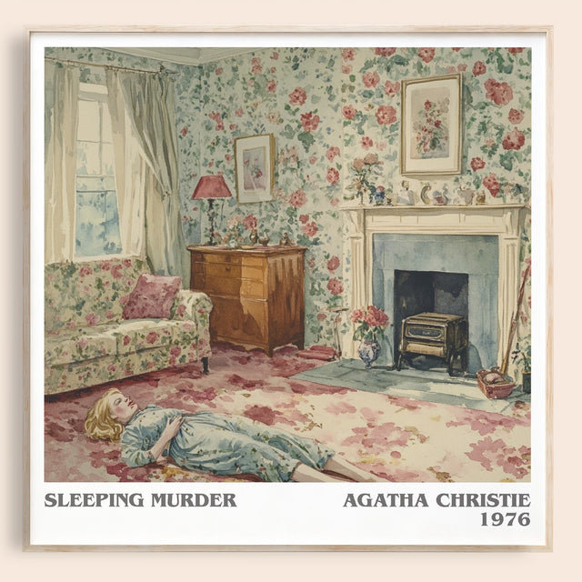 Sleeping Murder Literary Art Print by Agatha Christie