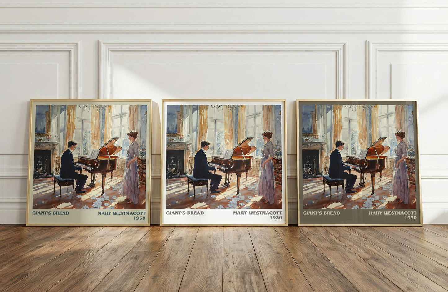 Giant’s Bread literary print framed by window – literary home decor