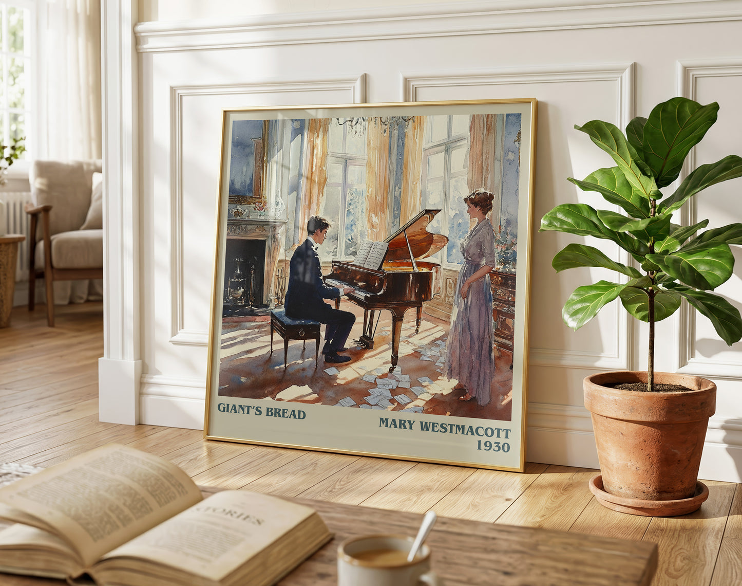 Giant’s Bread literary poster paired in gallery wall – literary art prints