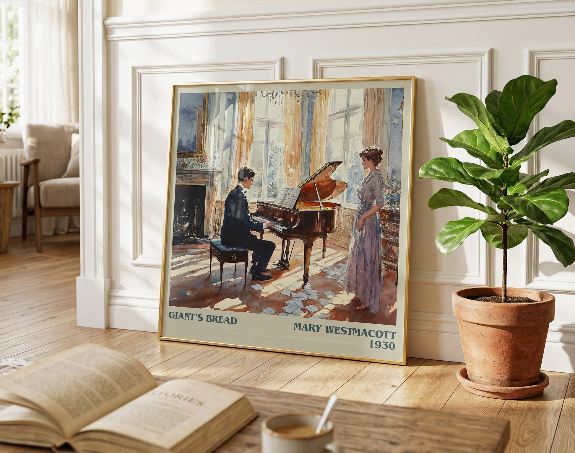 Giant’s Bread literary poster paired in gallery wall – literary art prints