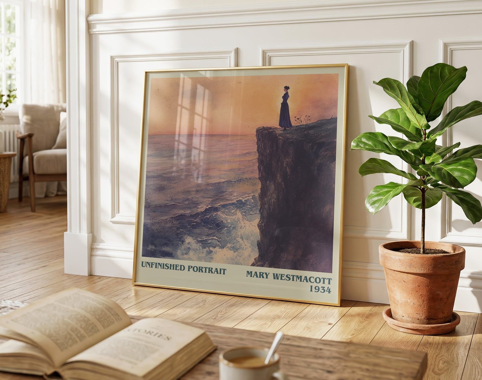 Unfinished Portrait literary poster paired in gallery wall – literary art prints