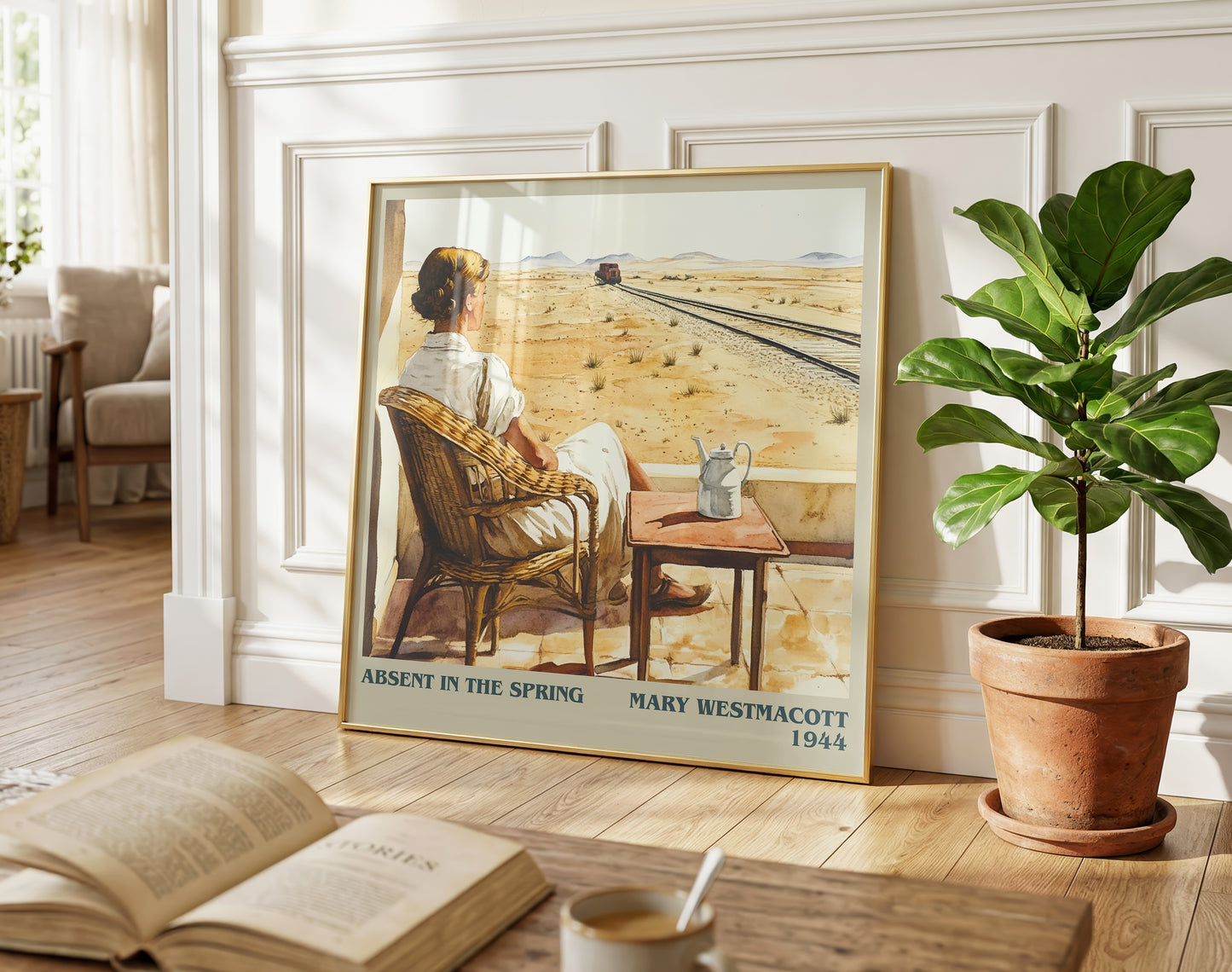 Absent In The Spring literary poster paired in gallery wall – literary art prints