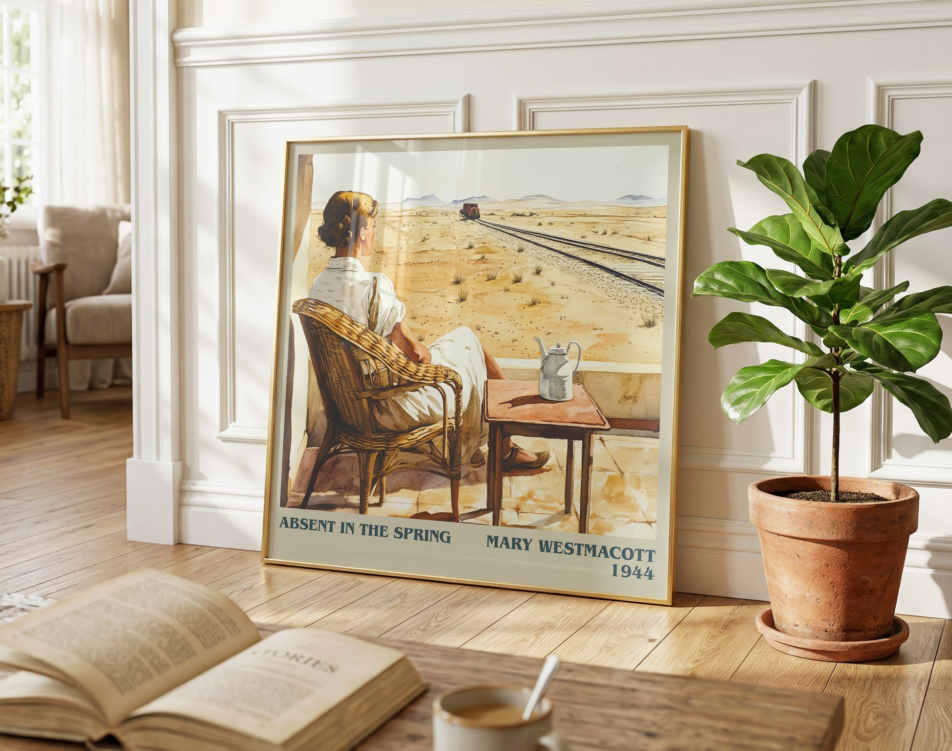 Absent In The Spring literary poster paired in gallery wall – literary art prints