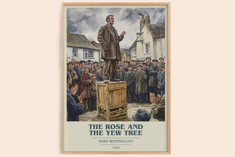 The Rose And The Yew Tree Book Cover Poster by Mary Westmacott (Modern Minimalist style)