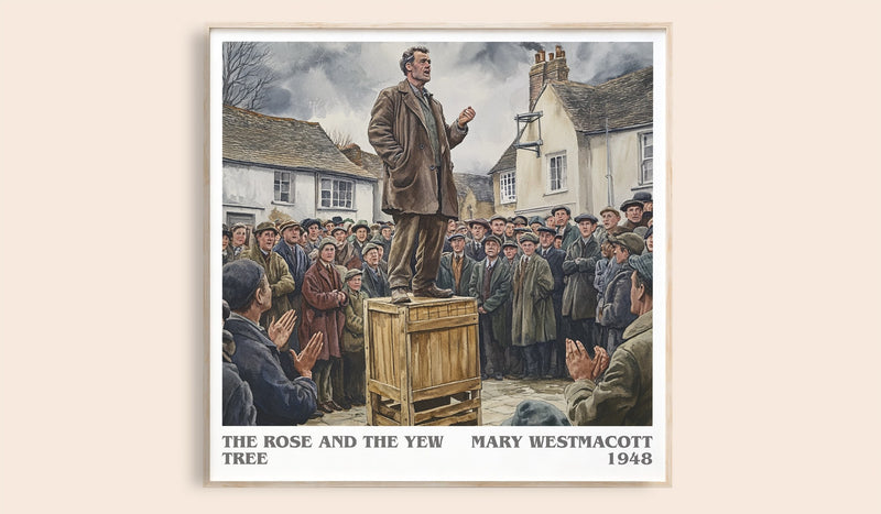 The Rose And The Yew Tree Literary Art Print by Mary Westmacott (Square style)