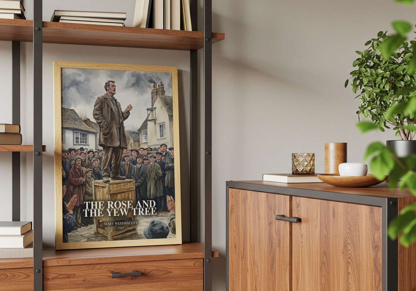 The Rose And The Yew Tree book watercolour illustration paper finish options – matte satin gloss