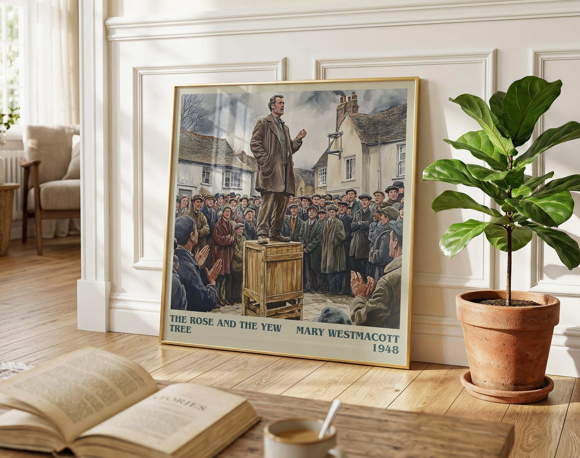 The Rose And The Yew Tree literary poster paired in gallery wall – literary art prints