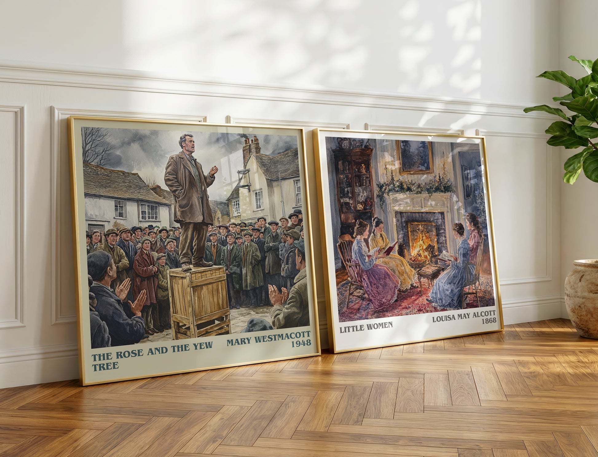 The Rose And The Yew Tree book poster packaging – museum-quality print rolled in protective tube
