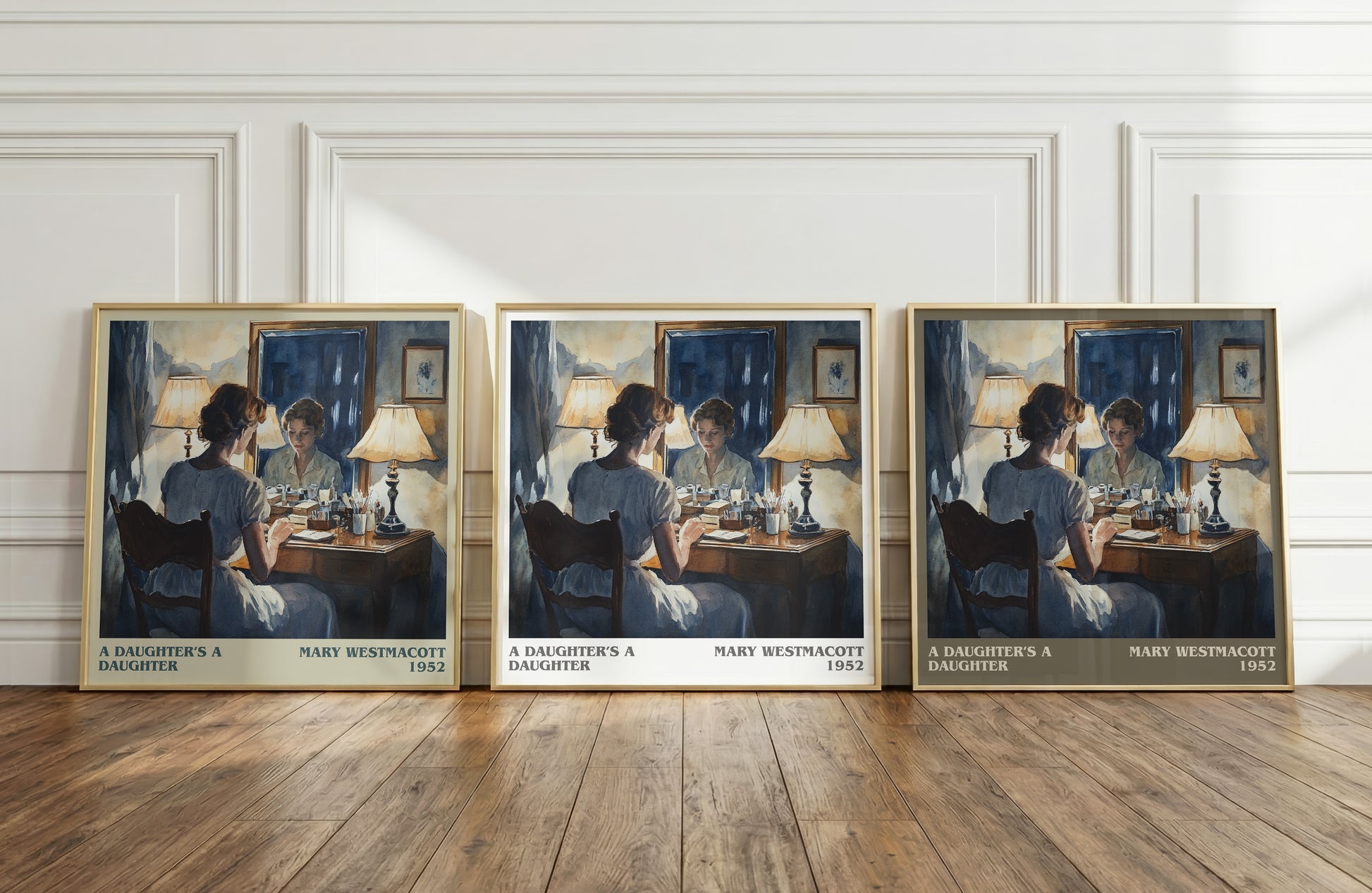 A Daughter's a Daughter literary print framed by window – literary home decor