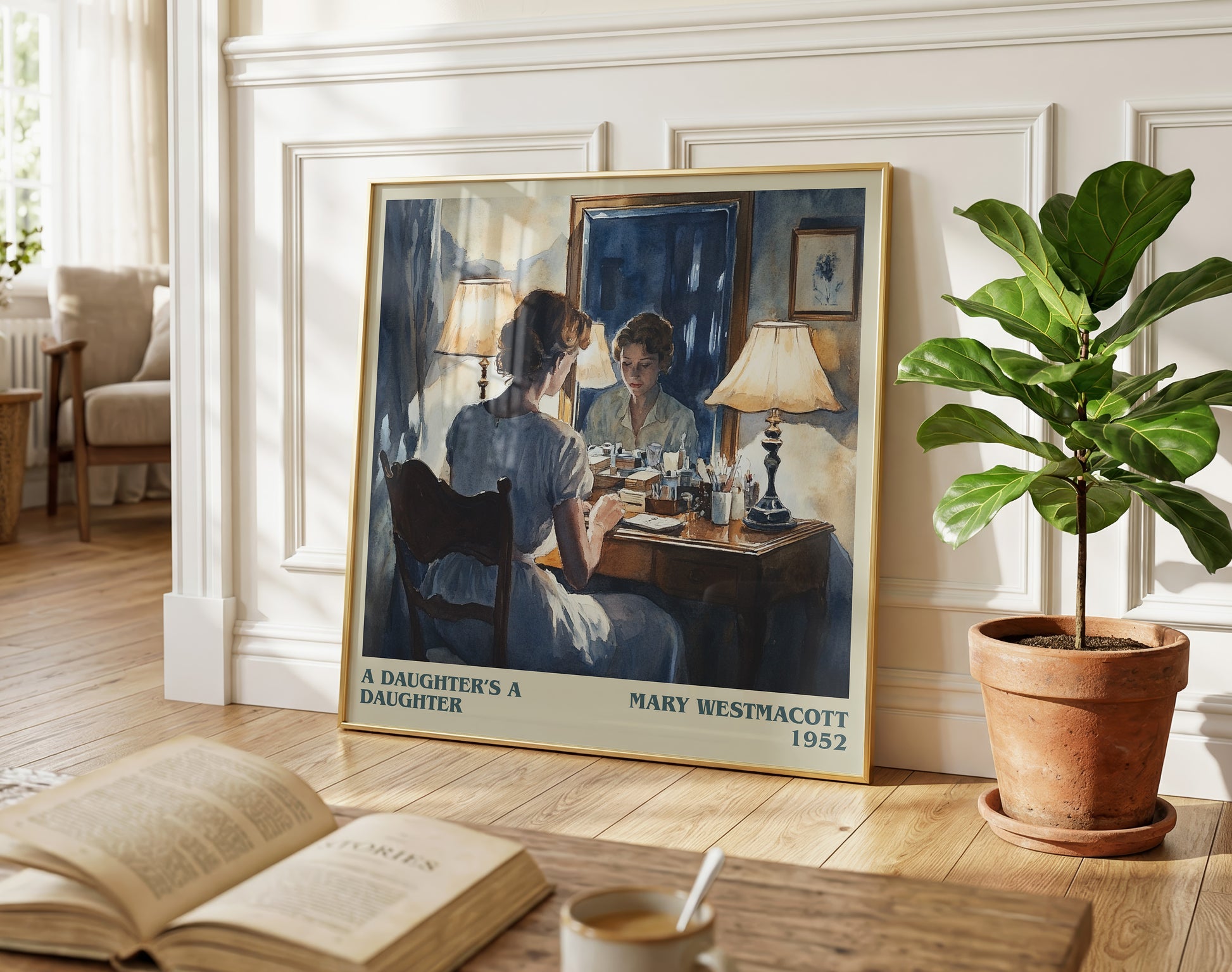 A Daughter's a Daughter literary poster paired in gallery wall – literary art prints