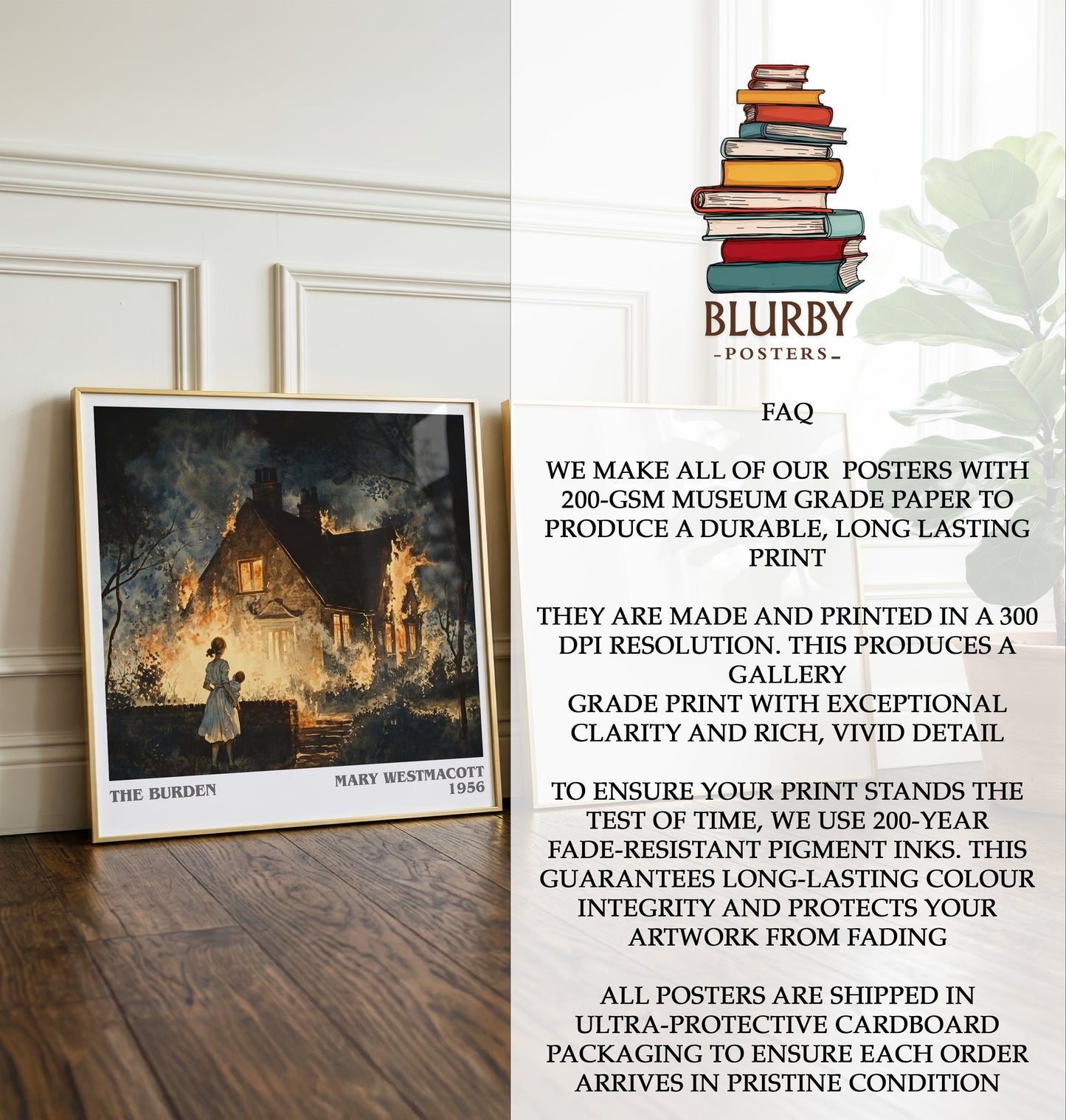 The Burden Literary Art Print by Mary Westmacott