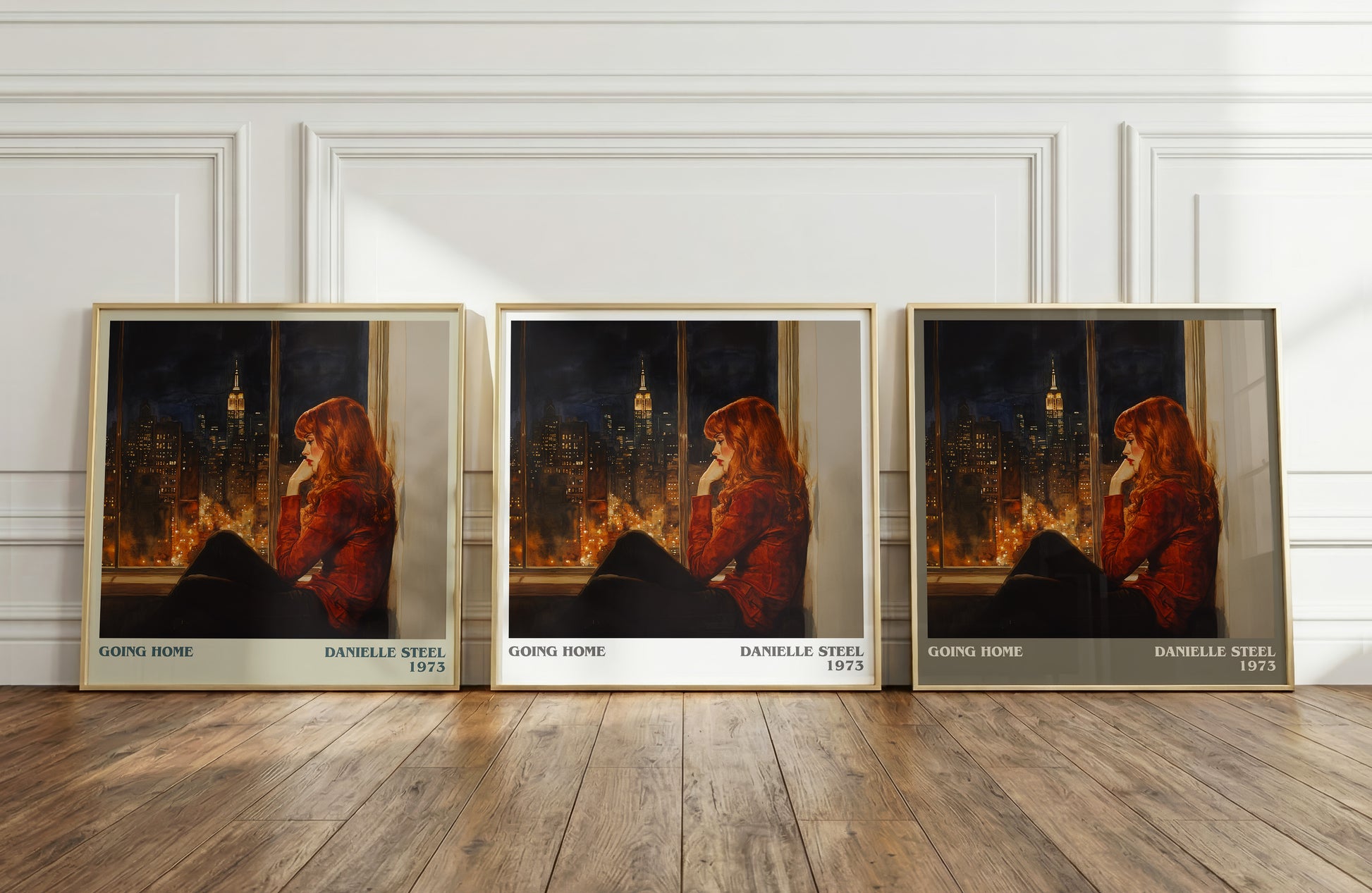 Going Home literary print framed by window – literary home decor