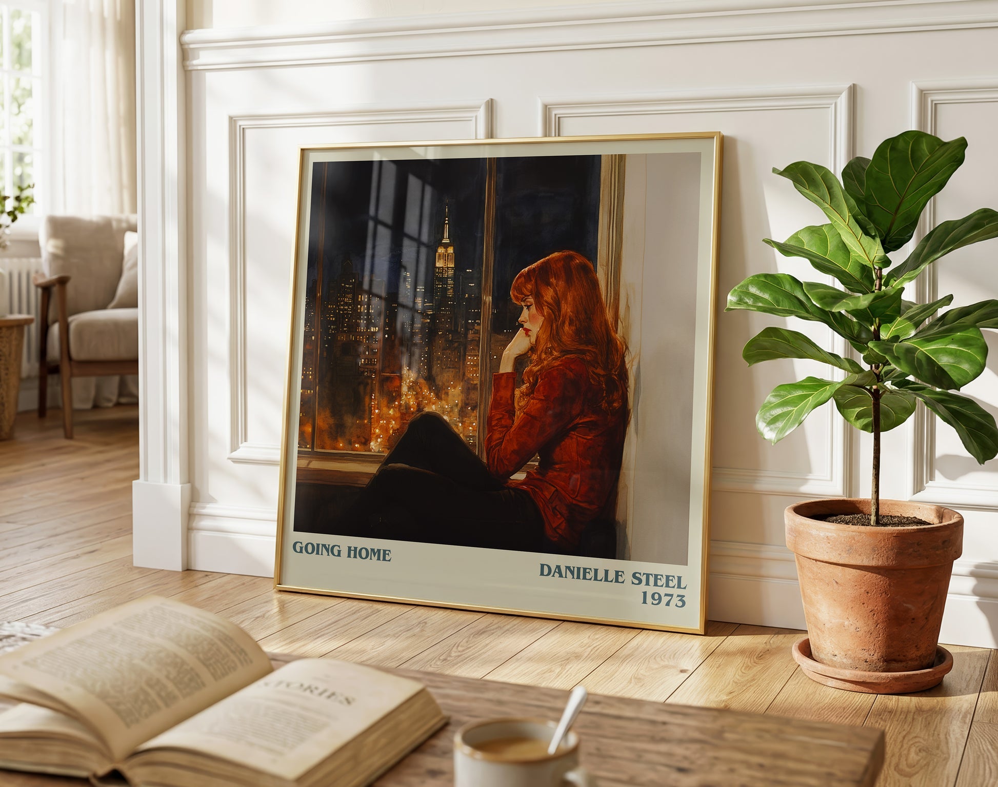 Going Home literary poster paired in gallery wall – literary art prints