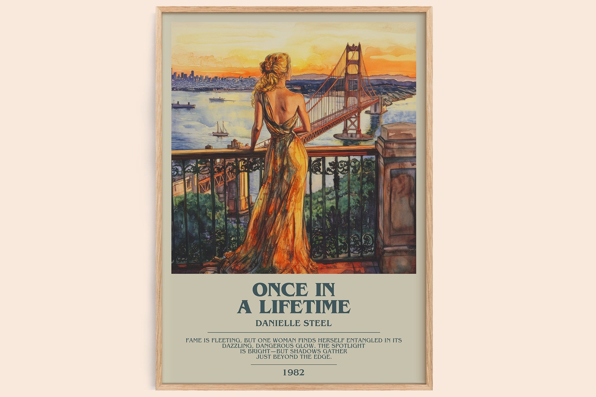 Once in a Lifetime Bookish Wall Art by Danielle Steel