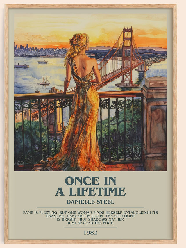 Once in a Lifetime Bookish Wall Art by Danielle Steel