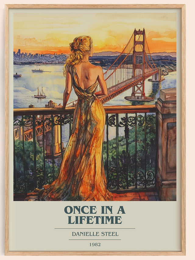 Once in a Lifetime Book Cover Poster by Danielle Steel