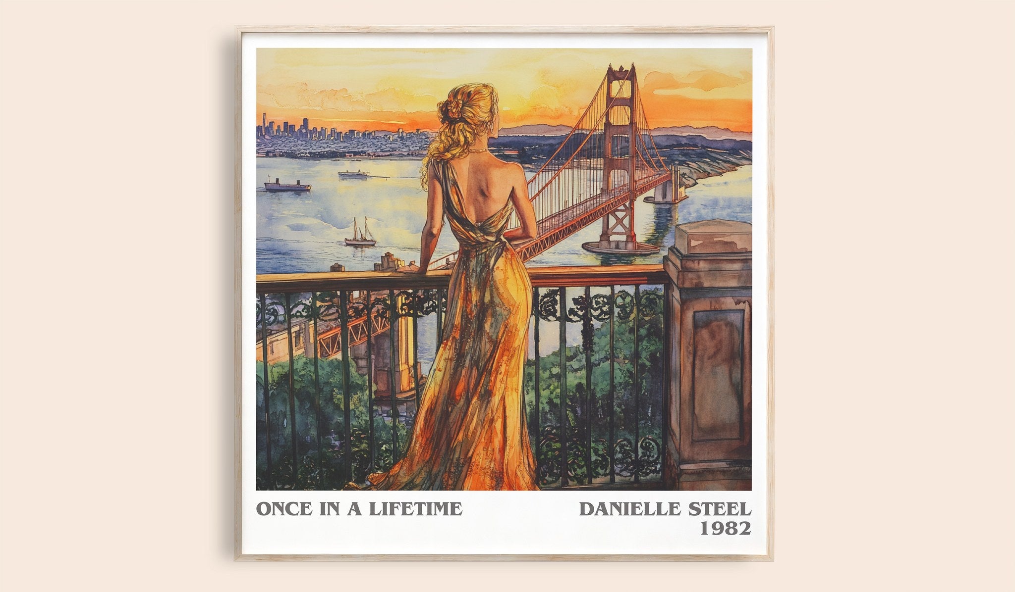 Once in a Lifetime Literary Art Print by Danielle Steel
