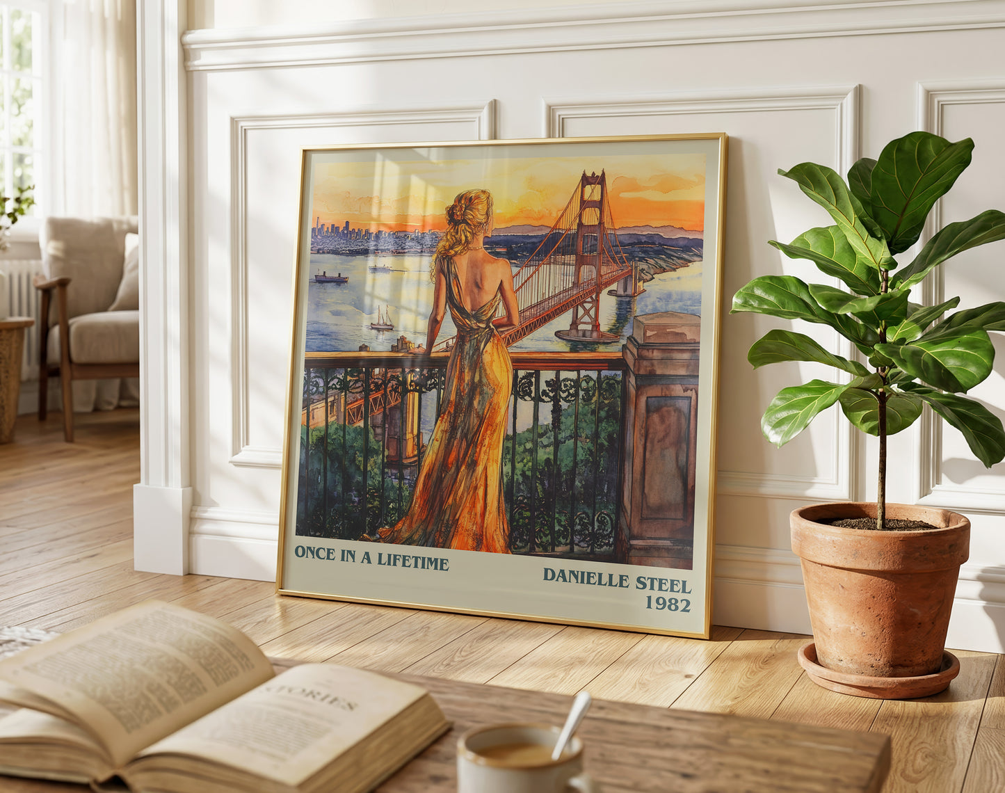 Once in a Lifetime literary poster paired in gallery wall – literary art prints