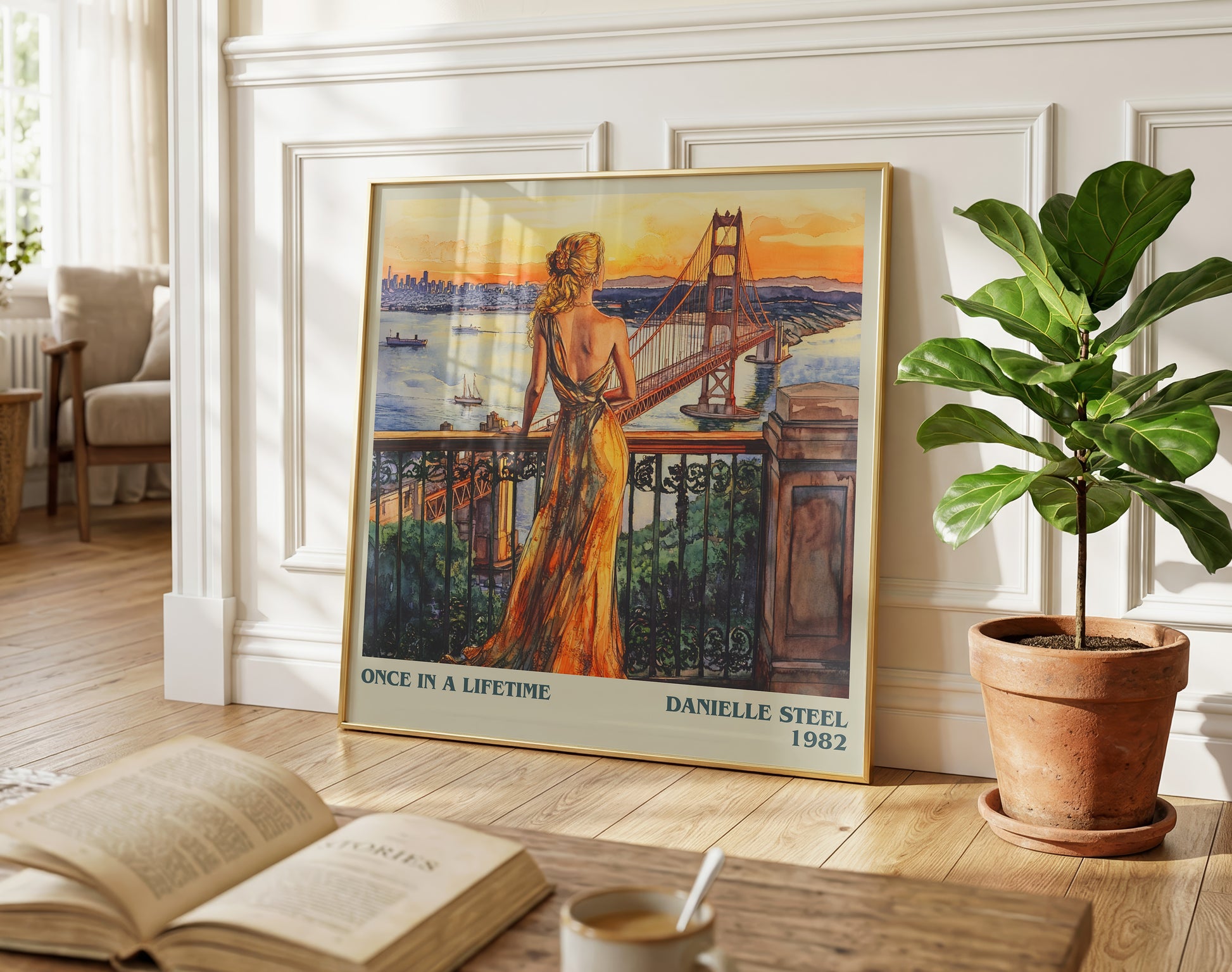 Once in a Lifetime literary poster paired in gallery wall – literary art prints