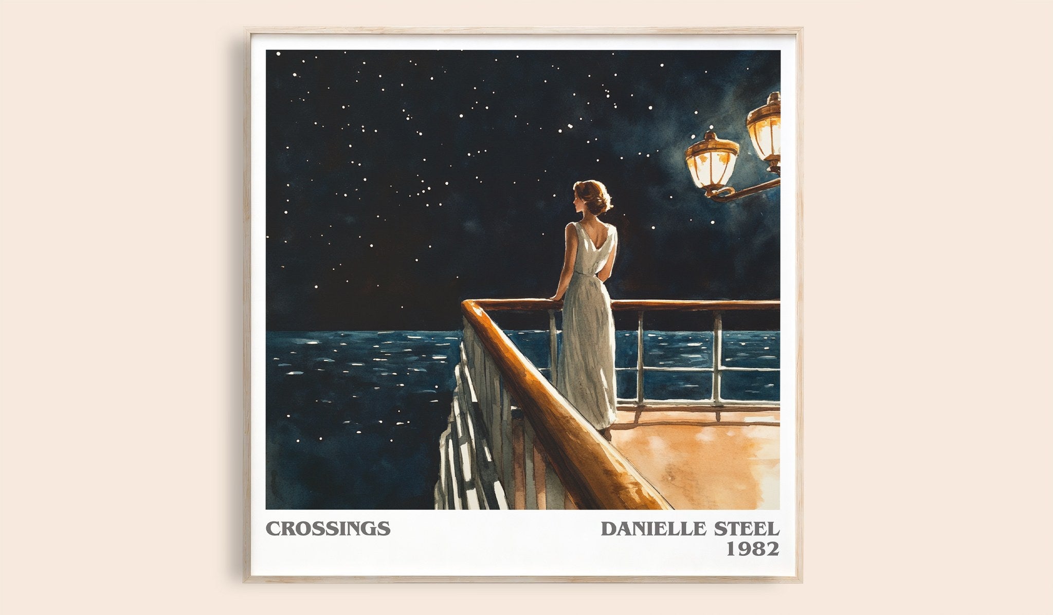 Crossings Literary Art Print by Danielle Steel