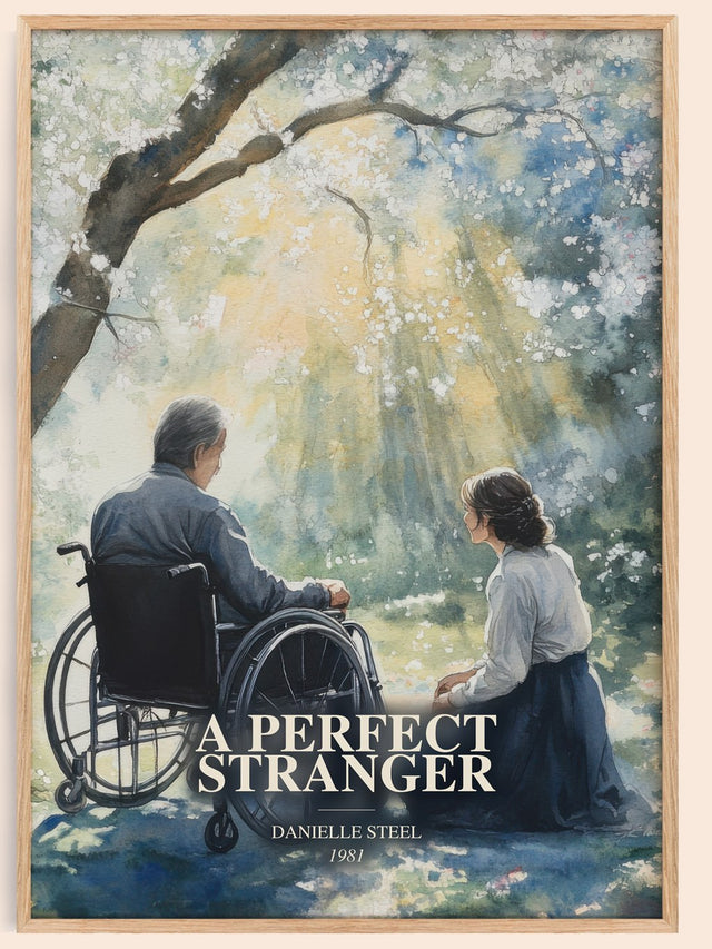 A Perfect Stranger Book Watercolour Illustration by Danielle Steel