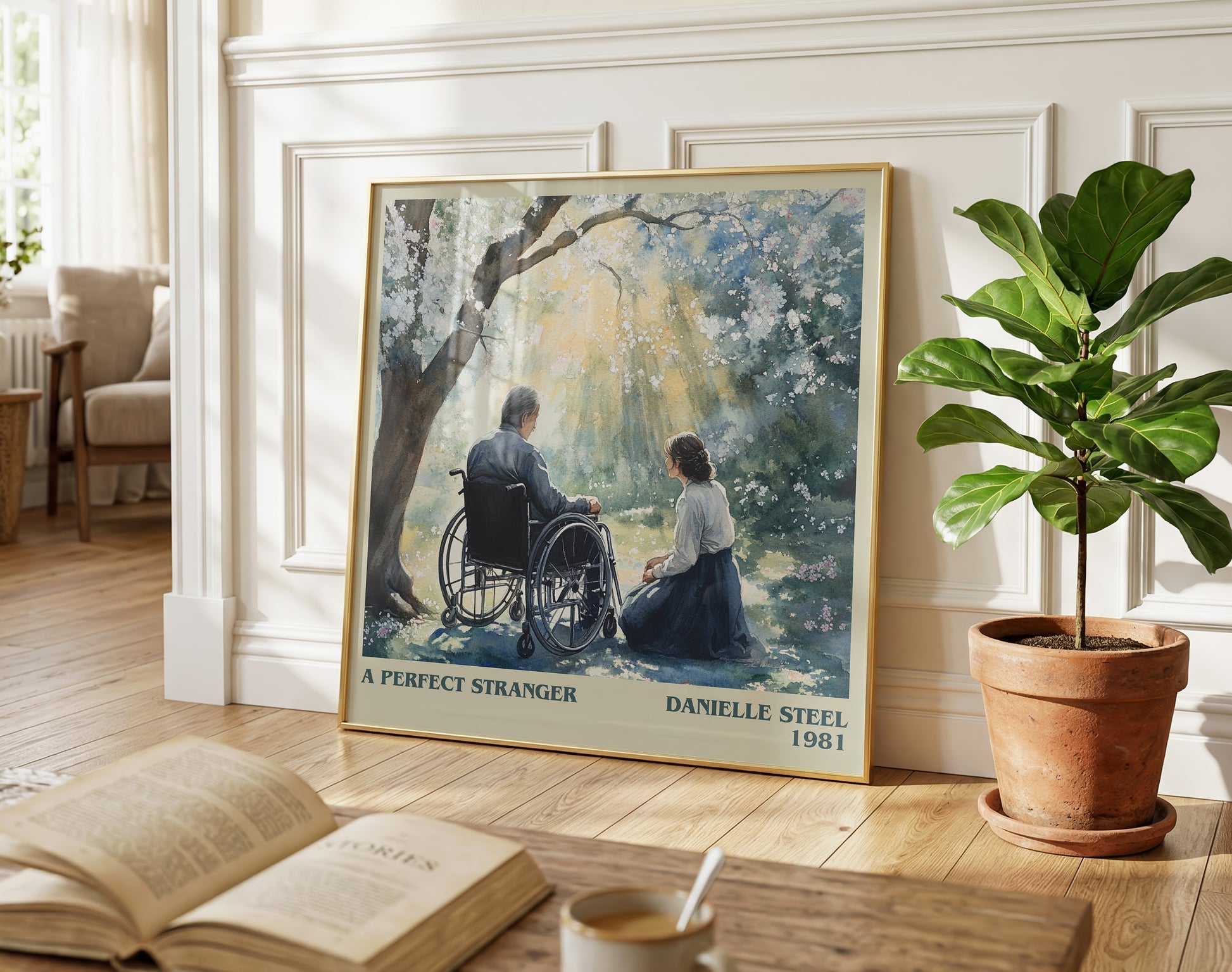 A Perfect Stranger literary poster paired in gallery wall – literary art prints