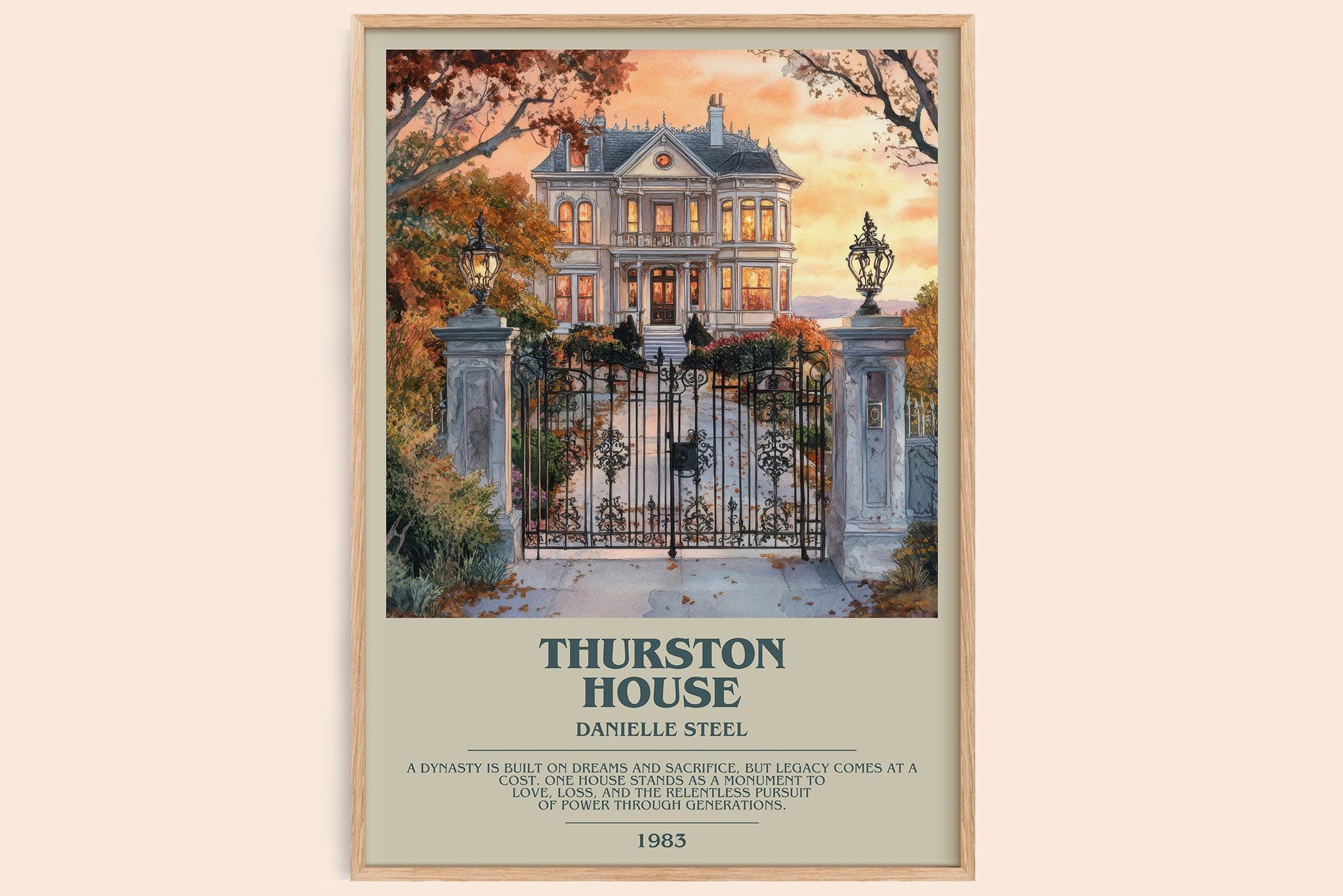 Thurston House Bookish Wall Art by Danielle Steel