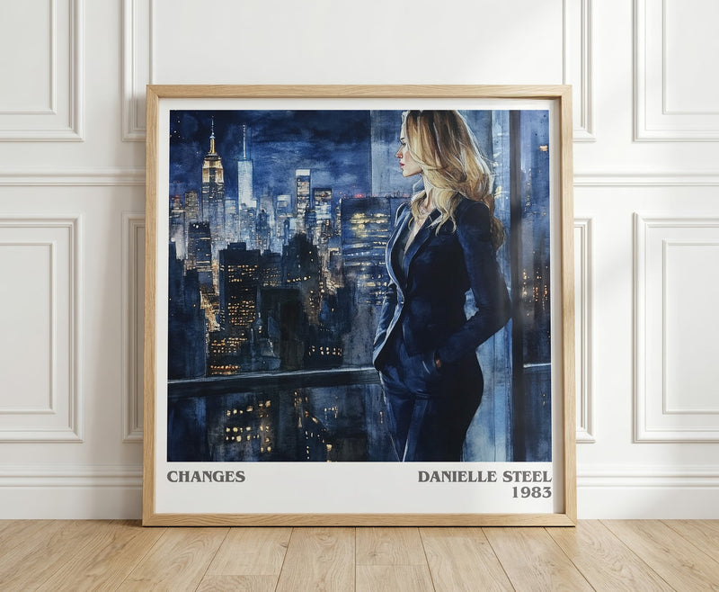Changes literary print in frame leaning in hallway – romance wall art