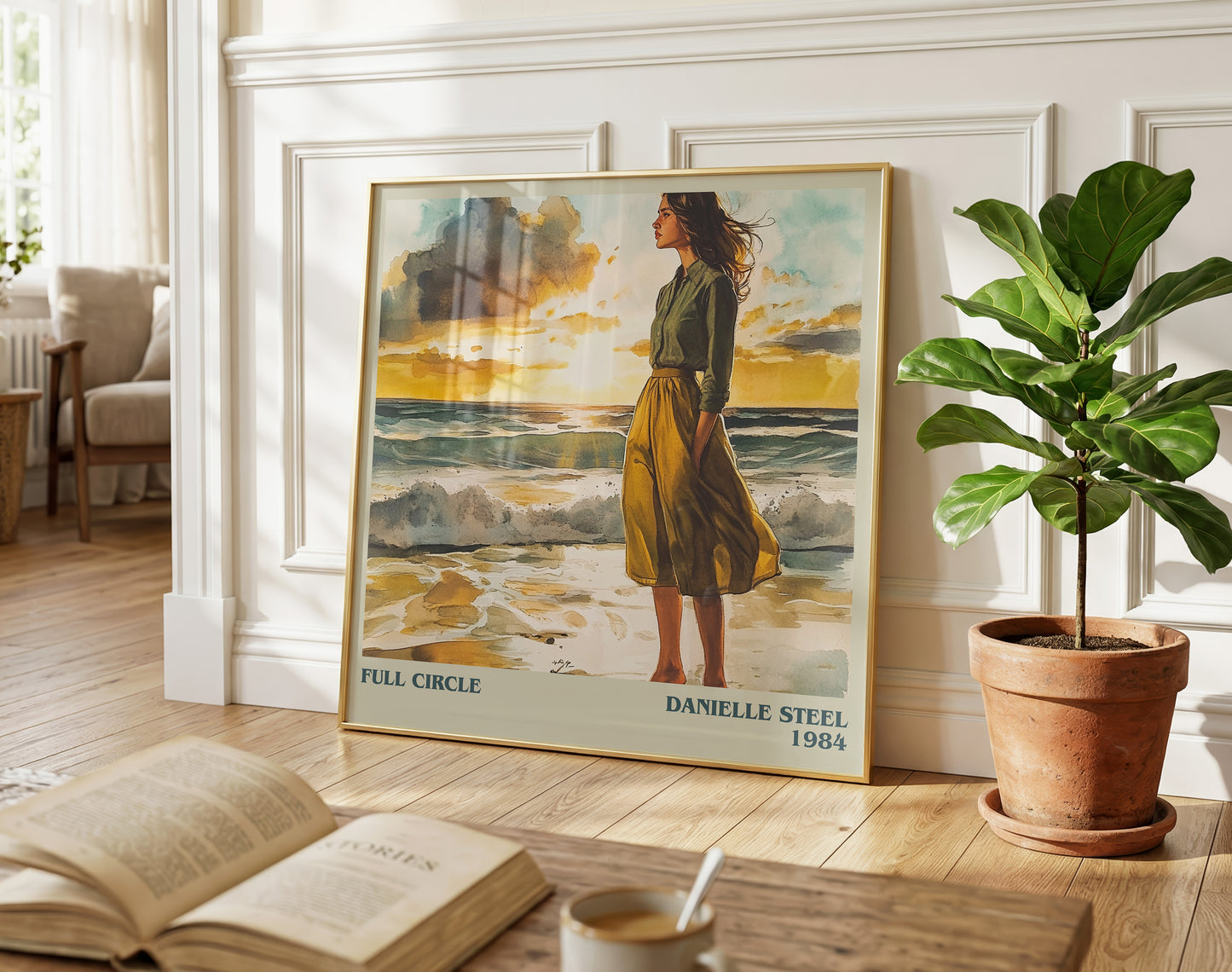 Full Circle literary poster paired in gallery wall – literary art prints